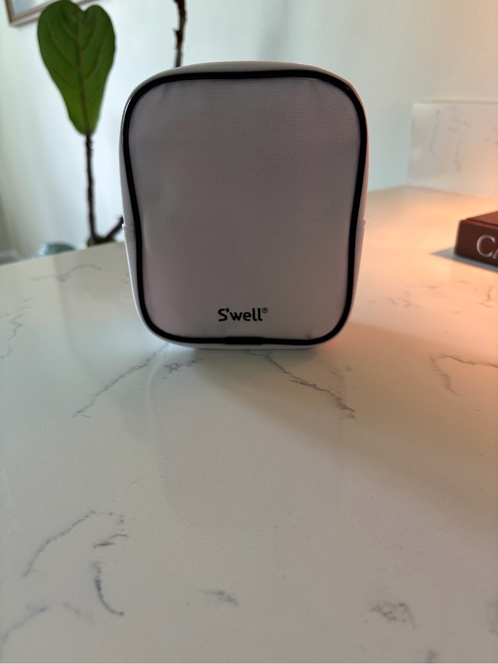 S'well White and Black Travel Carry Case
